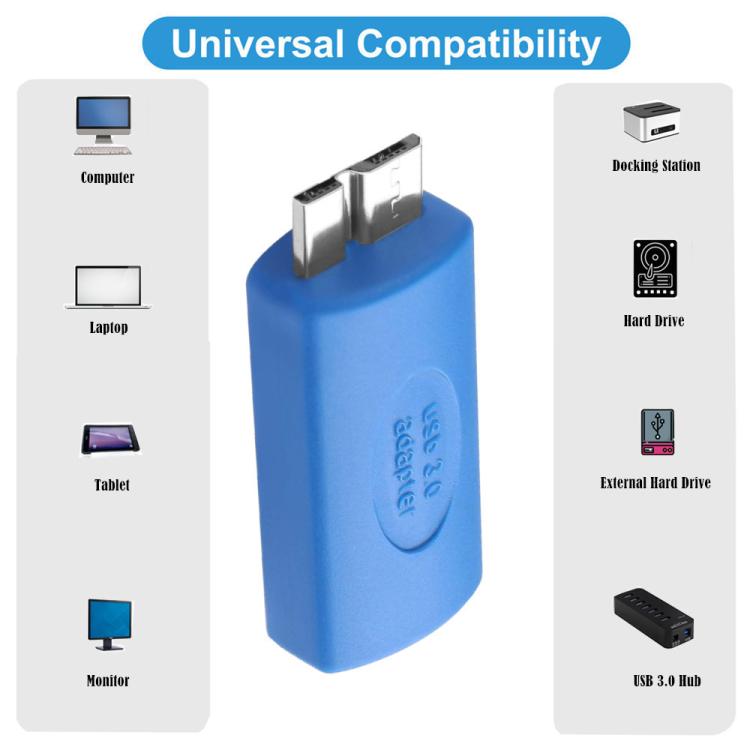 Elektroniktrade USB3.0 PC Adapter für mobile Festplatten, Modell: Typ-C-Buchse auf Micro-USB Stecker elektroniktrade Switzerland