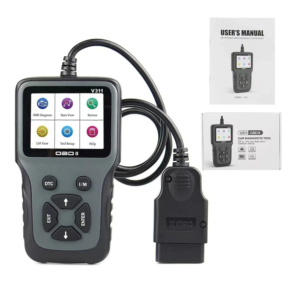 Elektroniktrade V311 OBD2 Scanner 9-16V Auto Diagnosegerät mit LCD Display ELM327 V1.5 Elektroniktrade Switzerland