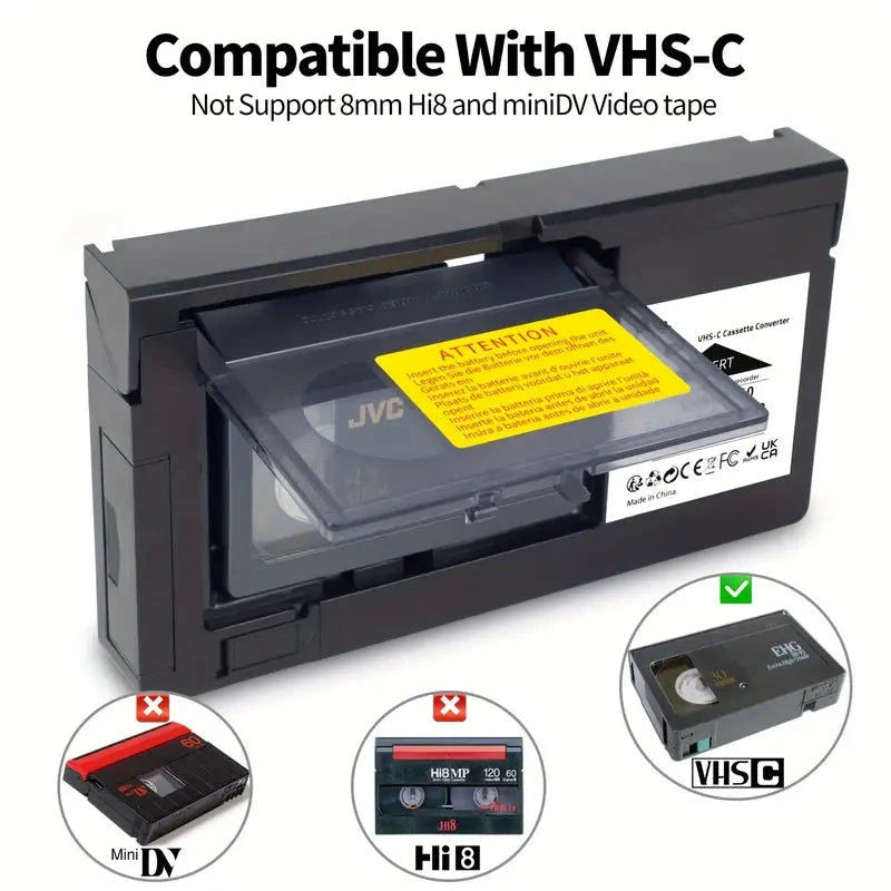 Elektroniktrade VHS-C Kassettenadapter Kompatibel für VHS-C SVHS Elektroniktrade Switzerland