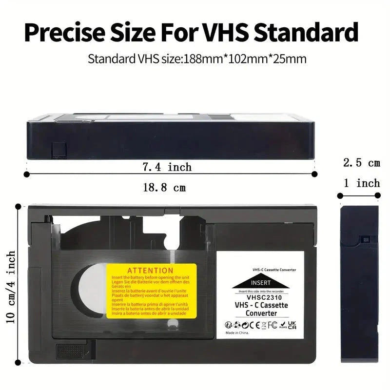 Elektroniktrade VHS-C Kassettenadapter Kompatibel für VHS-C SVHS elektroniktrade Switzerland