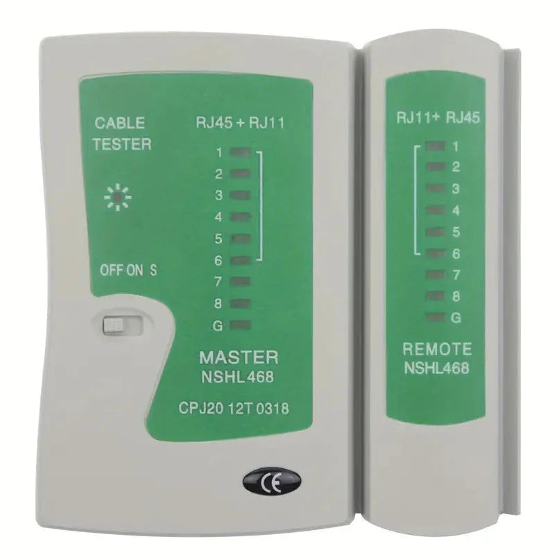 Elektroniktrade Vielseitiger Netzwerktester für RJ45/RJ11 Netzwerkkabel und Telefonkabel Elektroniktrade Switzerland