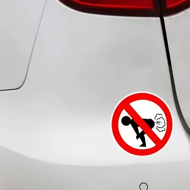 Elektroniktrade Warnschild „Kein Furz“ Aus PVC, Wasserfest, Selbstklebendes Elektroniktrade Switzerland