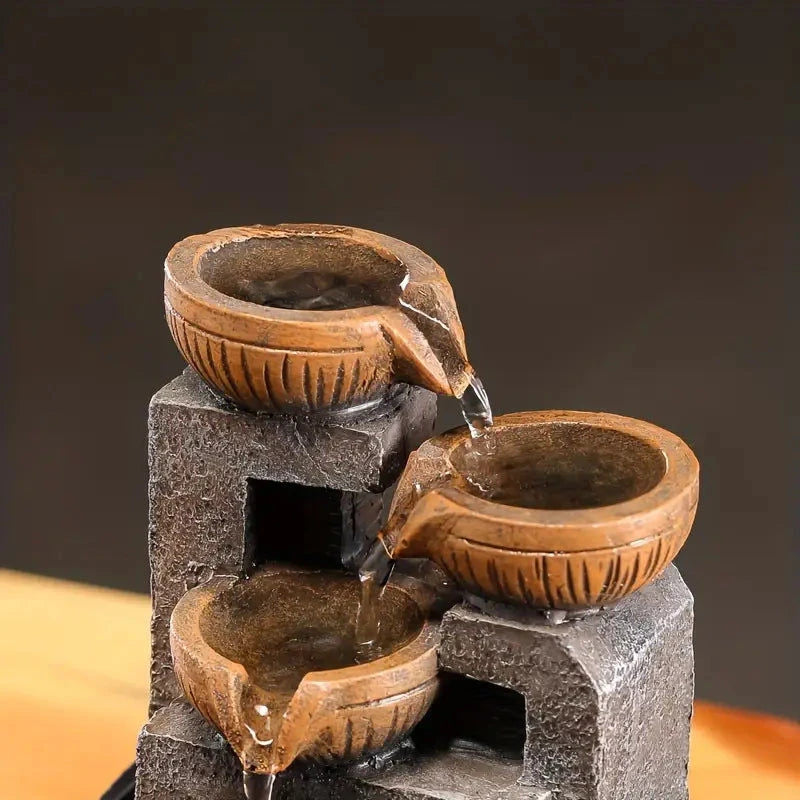 Elektroniktrade Wasserfall Brunnen, USB-betriebenes Indoor-Desktop-Fließwasser-Feature Elektroniktrade Switzerland
