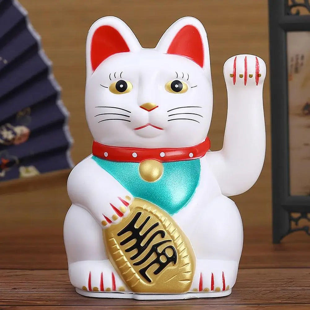 Elektroniktrade Winkekatze in Schwarz, Weiss, Gold Grösse  8.2x8.2x13,0cm Elektroniktrade Switzerland