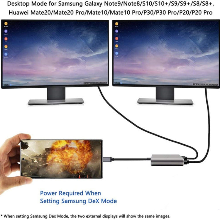 Elektroniktrade ZS-SGSHDMI USB-C / Typ C zu Dual HDMI Adapter Elektroniktrade Switzerland