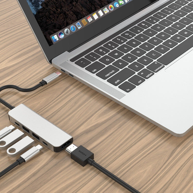 eTrade 5 in 1 HDMI + USB x 2 + PD x 2 auf USB-C / Typ-C HUB-Adapter Elektroniktrade Switzerland