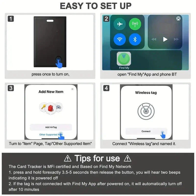 Für Apple Air Card Tracker für Apple iPhone/iPad Find My elektroniktrade Switzerland