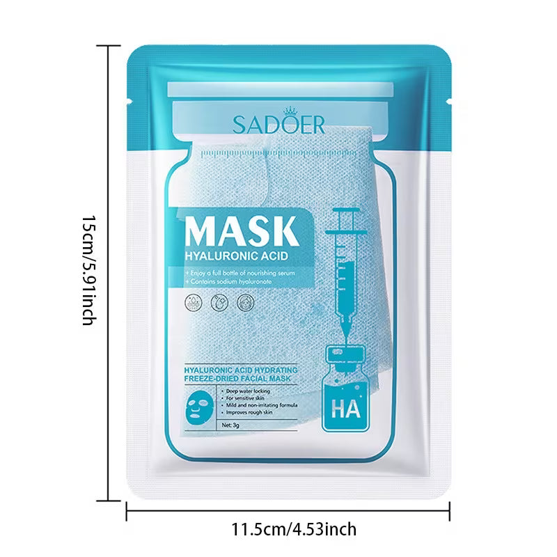 Hyaluronsäure- Sofort-Gel Gesichtsmaske - Einzeln verpackt gefriergetrocknet
