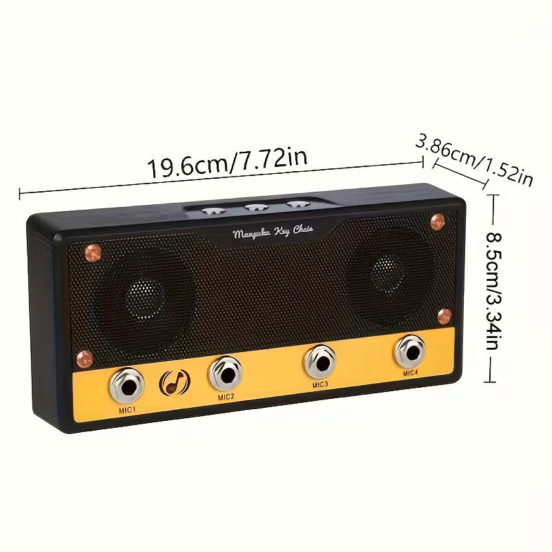 Vintage Schlüsselhalter im Lautsprecher-Design mit 4 Halter