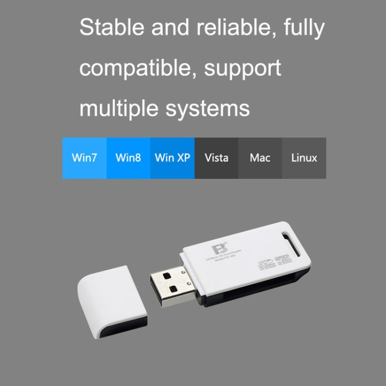 FB FB-360 2 in 1 USB-Computerkartenleser (schwarz) elektroniktrade Switzerland
