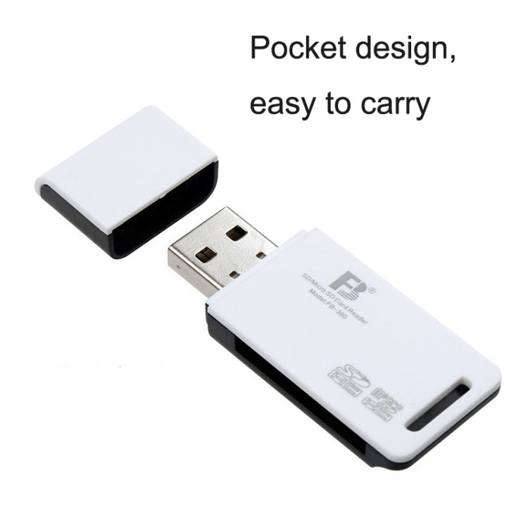 FB FB-360 2 in 1 USB-Computerkartenleser (schwarz) elektroniktrade Switzerland