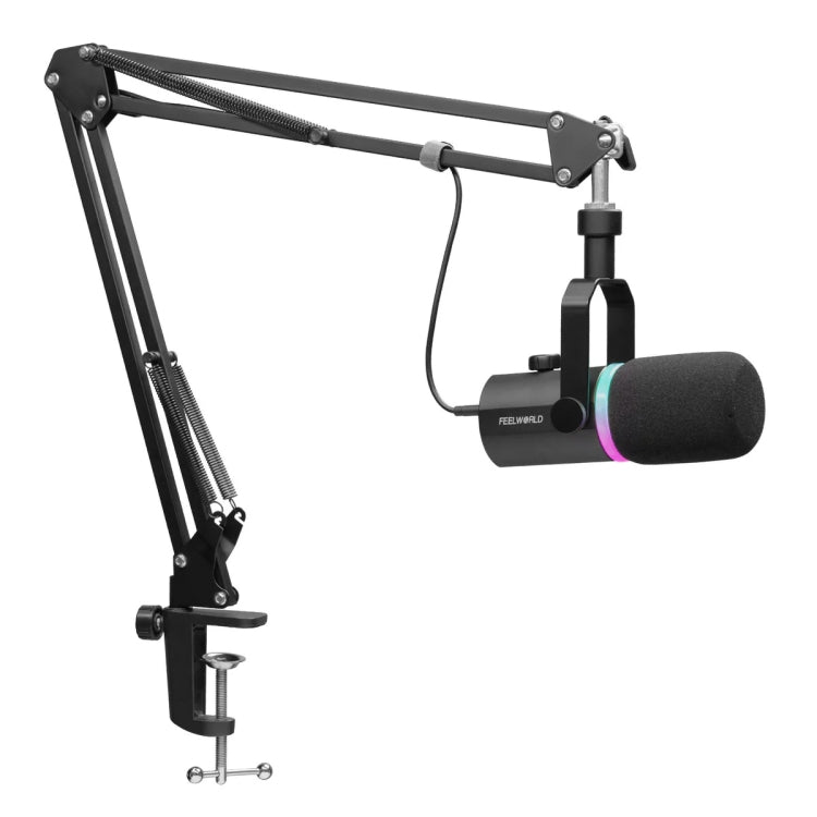 FEELWORLD FEELWORLD PM1-AS Dynamisches XLR/USB-Mikrofon für Podcasting, Aufnahme, Gaming, Live-Streaming mit Galgenarm, PM1-AS Elektroniktrade Switzerland
