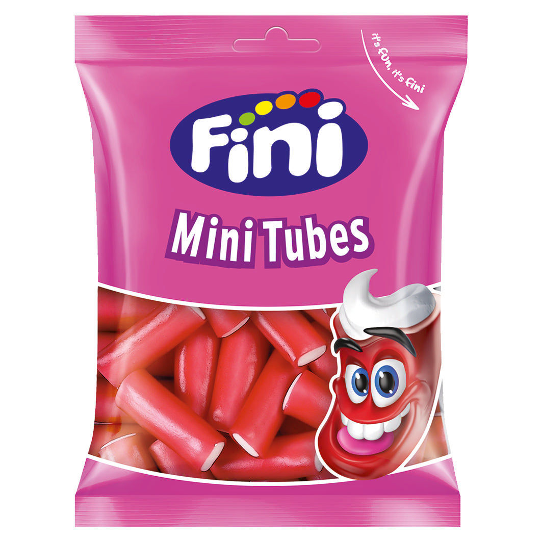 Fini Mini Tubes 100g - Gefüllte Erdbeerstangen