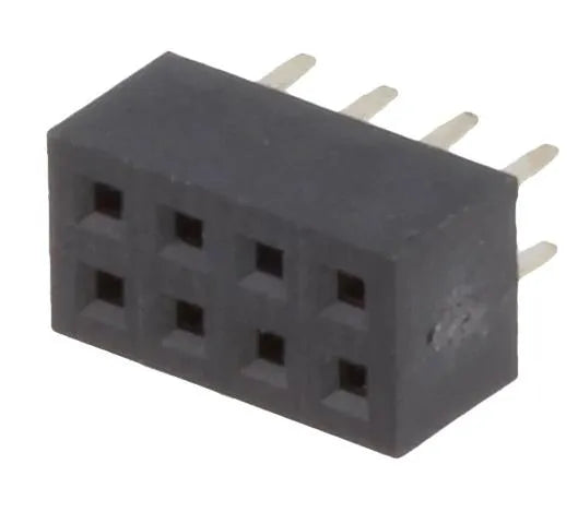 Frei Buchsenleiste, 2x 4-polig, RM 2,00, gerade elektroniktrade Switzerland