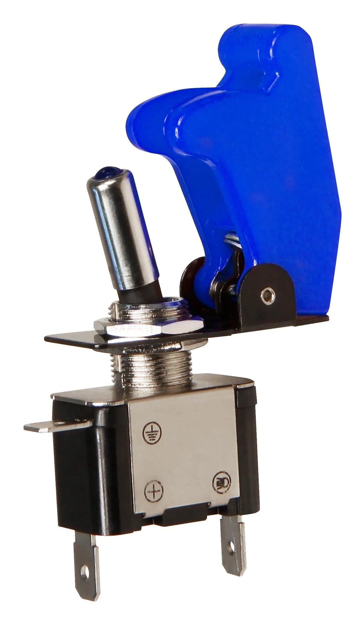 Frei Kippschalter mit Schutzkappe und LED, 12V / 20A, blau elektroniktrade Switzerland