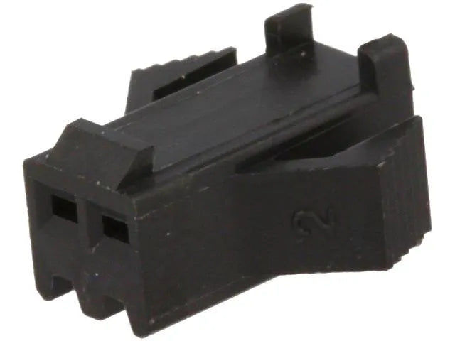 Frei Steckverbinder Gehäuse kompatibel zu JST SMP-02V-BC, weiblich, 2 Pin, schwarz elektroniktrade Switzerland