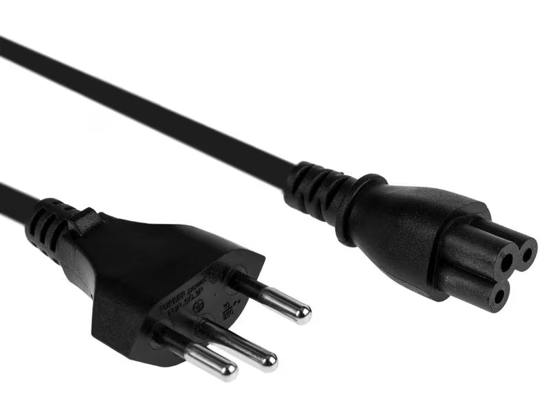 Furber Power Netzkabel C5-T12 - Stromkabel mit Mickey-Mouse-Stecker 0.5 m bis 3 m Elektroniktrade Switzerland