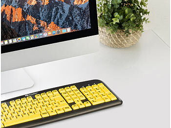 GeneralKeys Komfort-Tastatur mit kontraststarken Großschrift-Tasten Elektroniktrade Switzerland