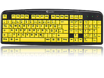 GeneralKeys Komfort-Tastatur mit kontraststarken Großschrift-Tasten Elektroniktrade Switzerland