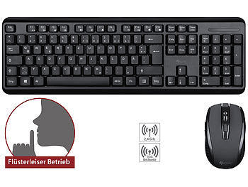 GeneralKeys Office-Set leise Funk-Tastatur-Maus-Kombination; 2.4 GHz; 10 m; silent Elektroniktrade Switzerland