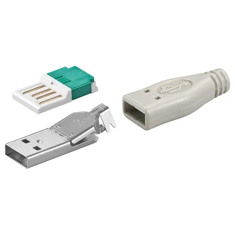 goobay USB A-Stecker - werkzeugfreie Crimpmontage elektroniktrade Switzerland