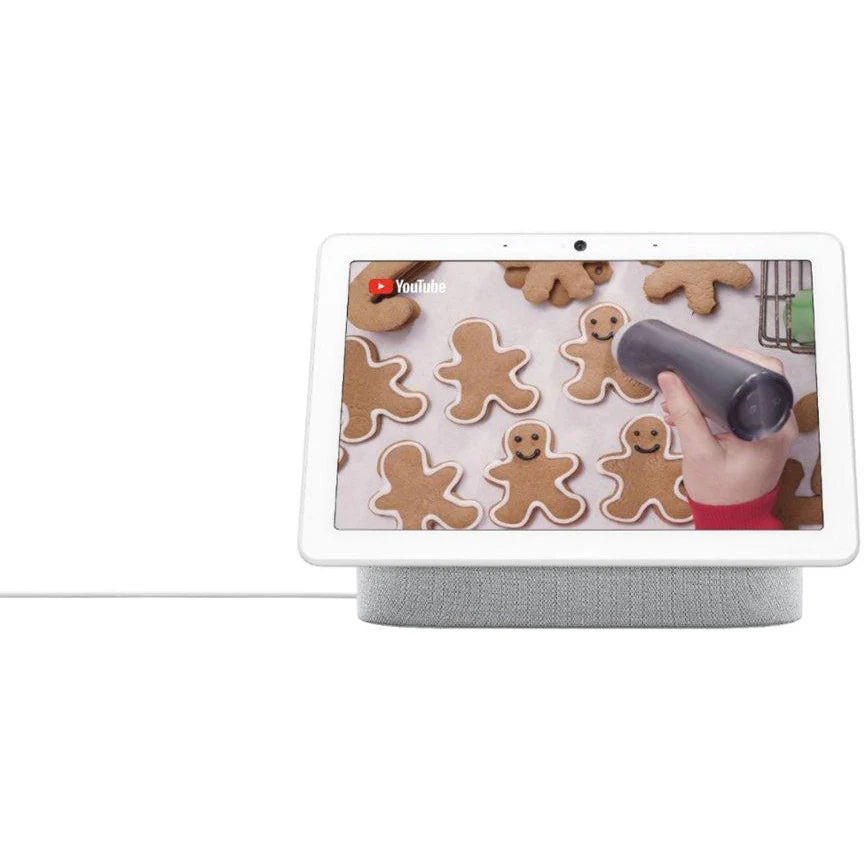 Google Nest Hub Max - Smart-Home-Display (Hellgrau/Kreide, 10 Zoll) ( Neuwertig )