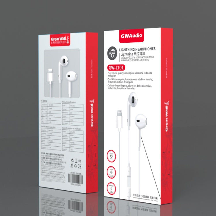 Great Wall 8-polig In-Ear-Kopfhörer der zweiten Generation, Länge: 1,2 m (weiß) Elektroniktrade Switzerland