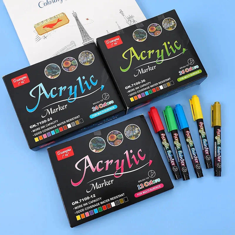GuangNa Acrylic Marker DIY Hand-Painted Graffiti 36 Farben Elektroniktrade Switzerland