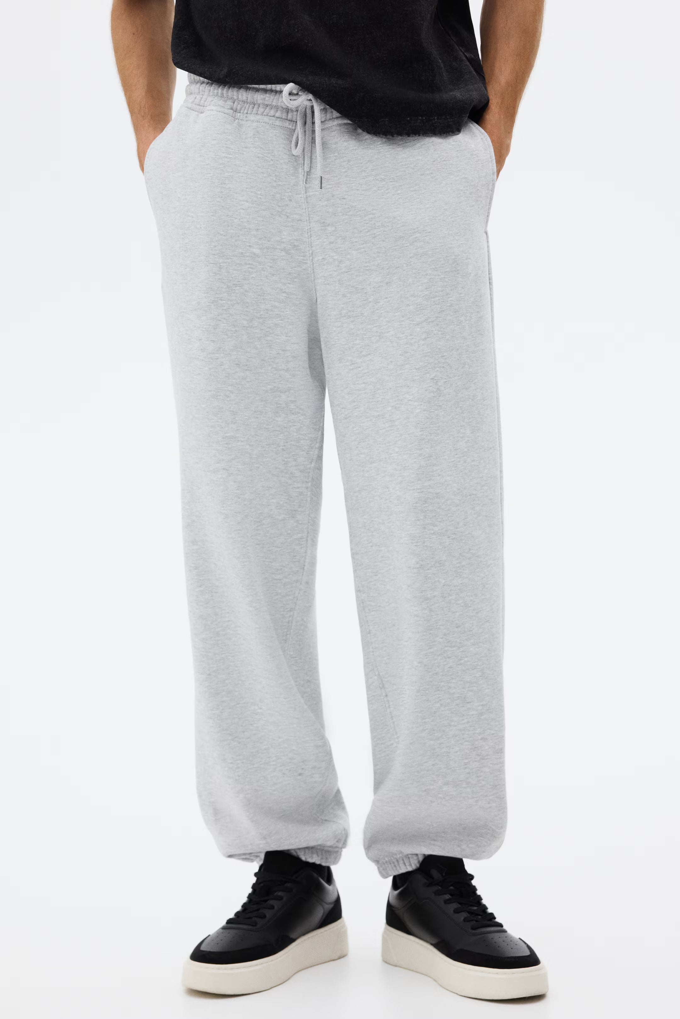 h&m 2-teiliges Set mit Hoodie und Joggpants Loose Fit - Farbe:Graumeliert XL elektroniktrade Switzerland