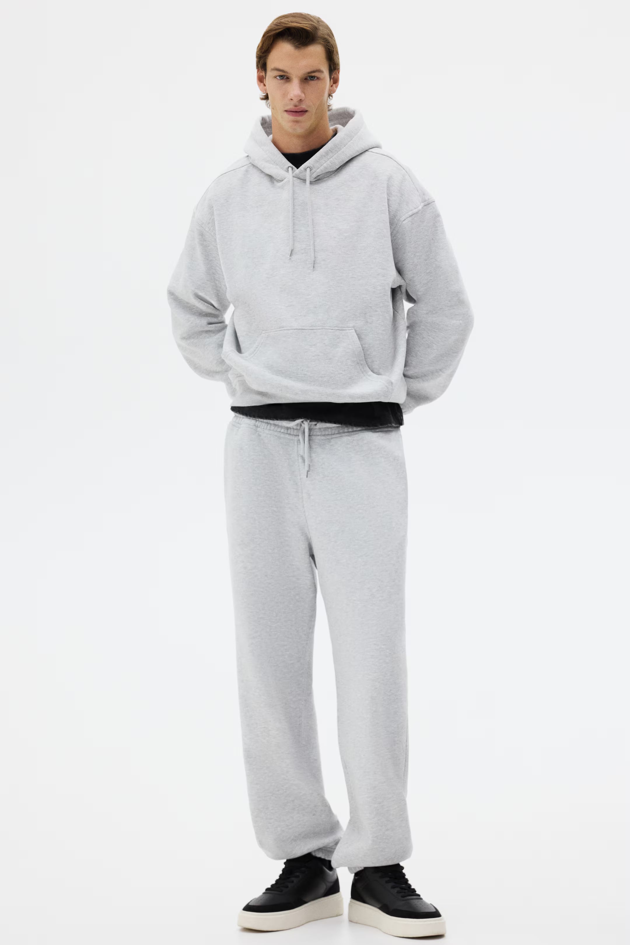 h&m 2-teiliges Set mit Hoodie und Joggpants Loose Fit - Farbe:Graumeliert XL elektroniktrade Switzerland