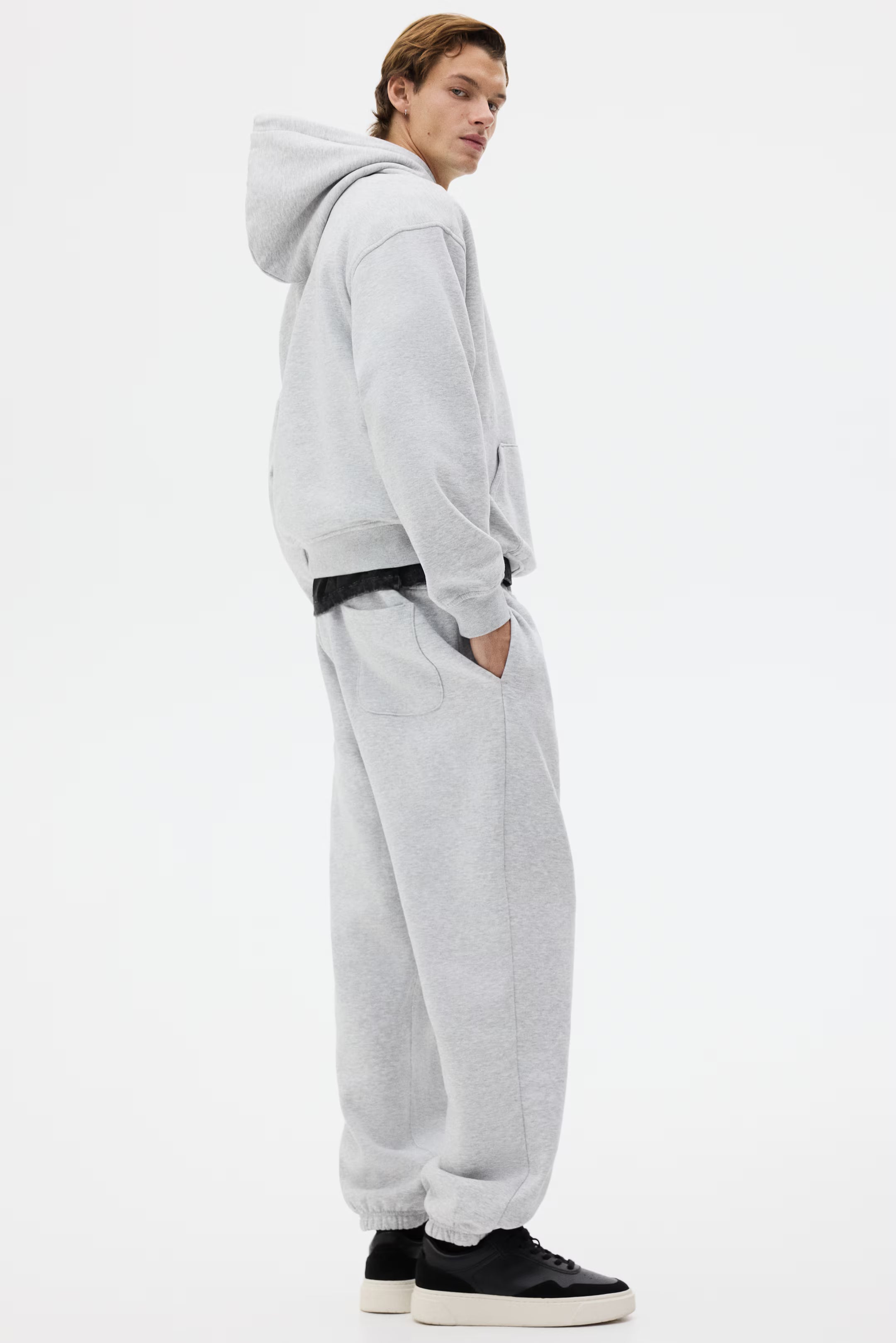 h&m 2-teiliges Set mit Hoodie und Joggpants Loose Fit - Farbe:Graumeliert XL elektroniktrade Switzerland