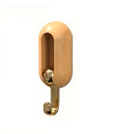 Faltbare Klebehaken ohne Bohren - unsichtbar für Mäntel, Schlüssel, Hellbraun