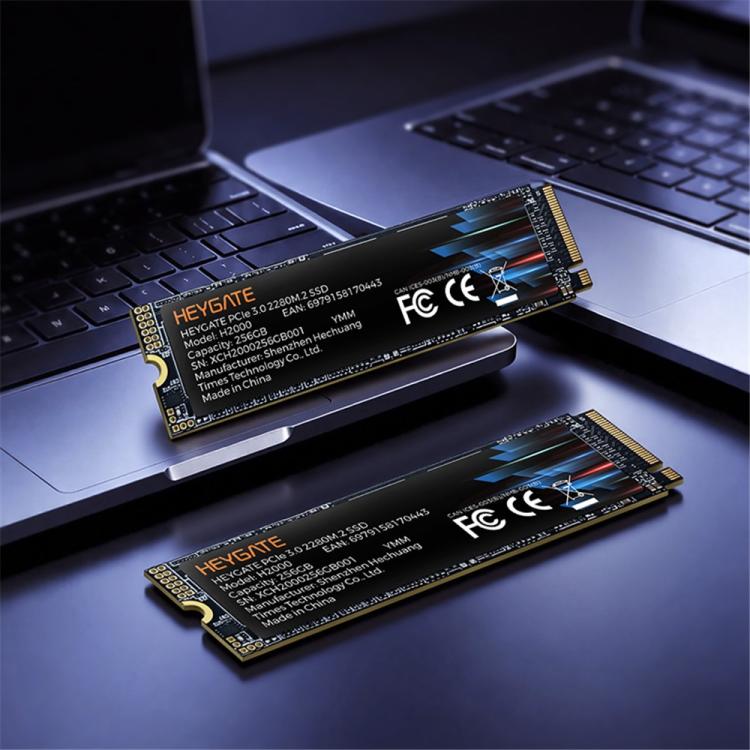 HEYGATE 💾 HEYGATE H2000 M.2 NVMe SSD PCIe 3.0 – 256 GB / 512 GB – bis 2400 MB/s elektroniktrade Switzerland