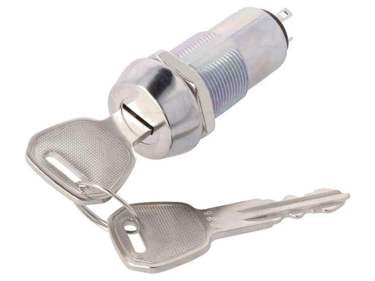 HIGHLY ELECTRIC Schlüsselschalter, ON-ON, Ø19mm, Schlüssel mit gleichem Code elektroniktrade Switzerland