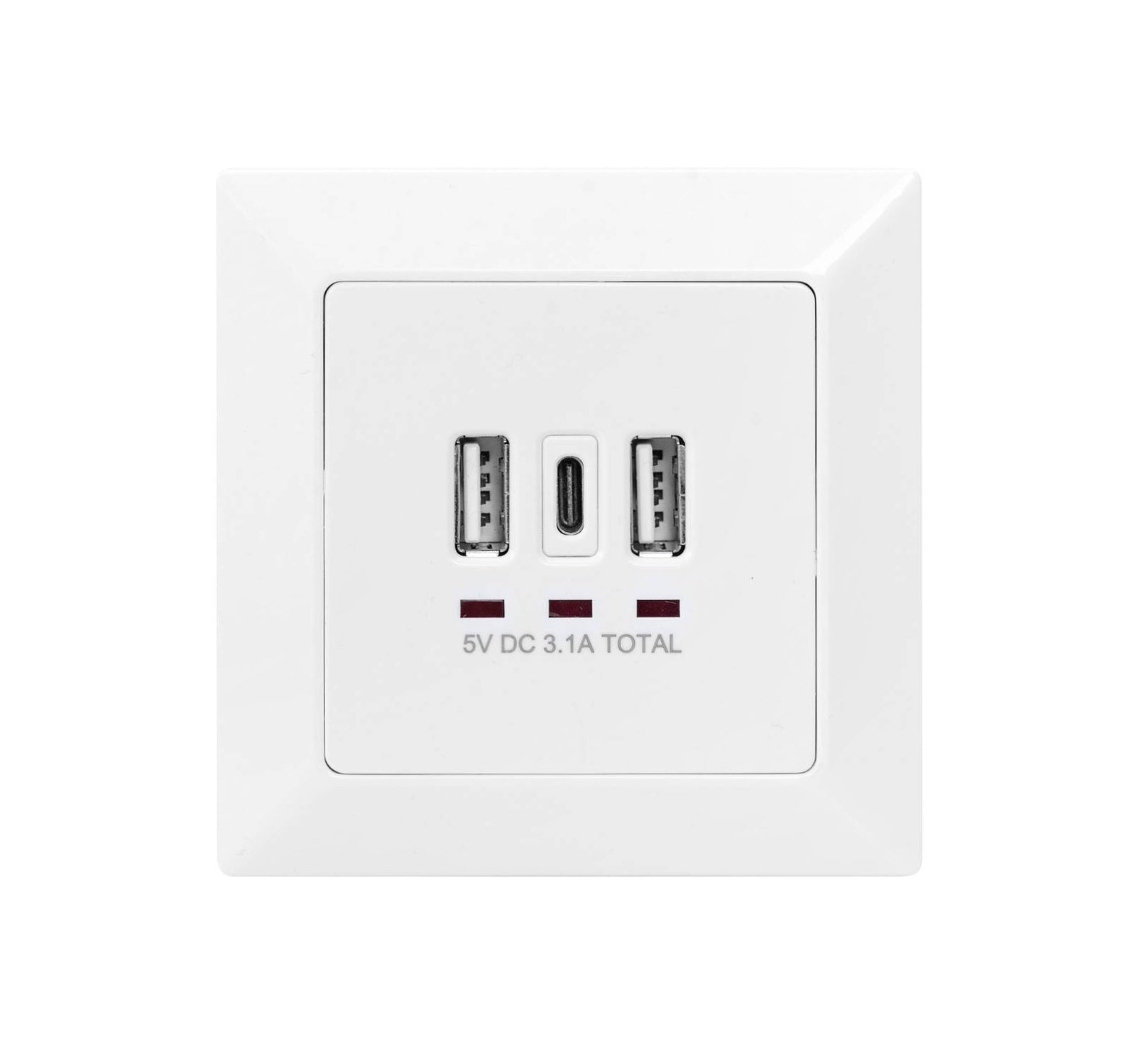 Digitus DA-70618 USB-Ladesteckdose mit USB, Weiß