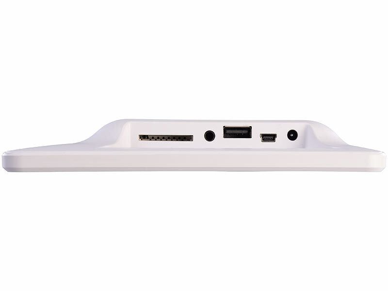 infactory Digital-Uhr mit 10"-Display, Wecker, Medizin-Erinnerung, Mediaplayer elektroniktrade Switzerland