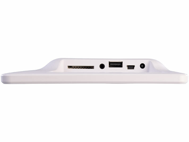 infactory Digital-Uhr mit 10"-Display, Wecker, Medizin-Erinnerung, Mediaplayer Elektroniktrade Switzerland