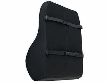 infactory infactory Lordosekissen: Ergonomisches Rückenkissen aus Memory-Foam, waschbarer Bezug, 2 Gurte elektroniktrade Switzerland