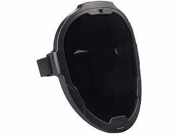 infactory LED-Gesichtsmaske mit Gestensteuerung, 80 Muster, LiPo-Akku, USB-C Elektroniktrade Switzerland