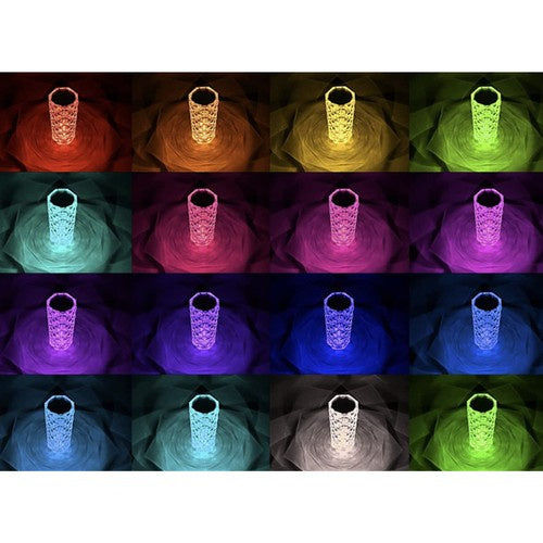 Izoxis LED Rose Kristall Projektor Lampe mit USB-C Elektroniktrade Switzerland