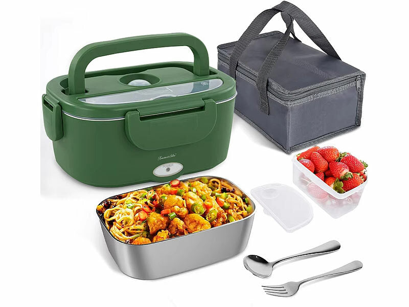 Elektrische Lunchbox für warmes Essen, 1,5 l, 80 Watt, 230/24/12 Volt