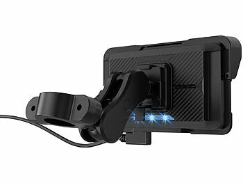 Lescars Motorrad-Navi-Display mit 5"/12 cm, CarPlay- & Android Auto-kompatibel erhältlich auf eMall