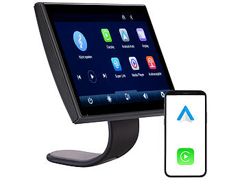 Lescars IPS-HD-Touchscreen, 7"/17,8 cm, für Apple CarPlay & Android Auto, 360° erhältlich auf eMall