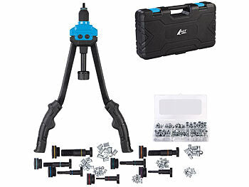 Nietkraft Werkzeug: AGT Nietmutternzange mit 330 Nietmuttern, Dornen M3 - M12, Koffer, 40 cm erhältlich auf eMall