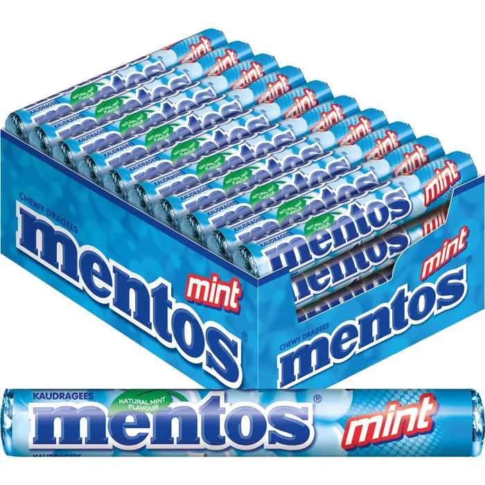 Mentos Kaubonbons Fresh Rainbow/Mint Dragees 37,5g