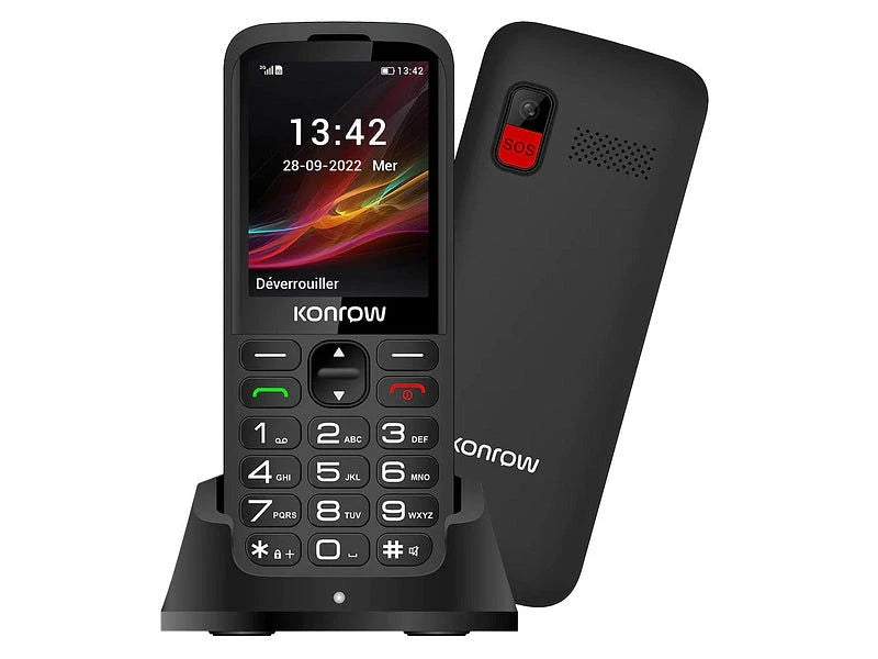 Konrow KONROW Senior280Next schwarz 4G Dual Sim Elektroniktrade Switzerland