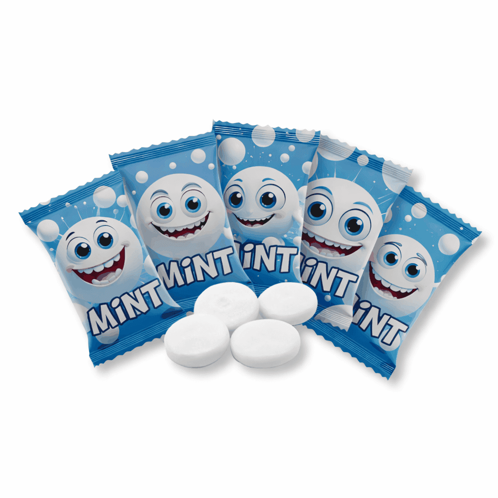 Krottis 200 x Kaugummi "Mint" 600g elektroniktrade Switzerland