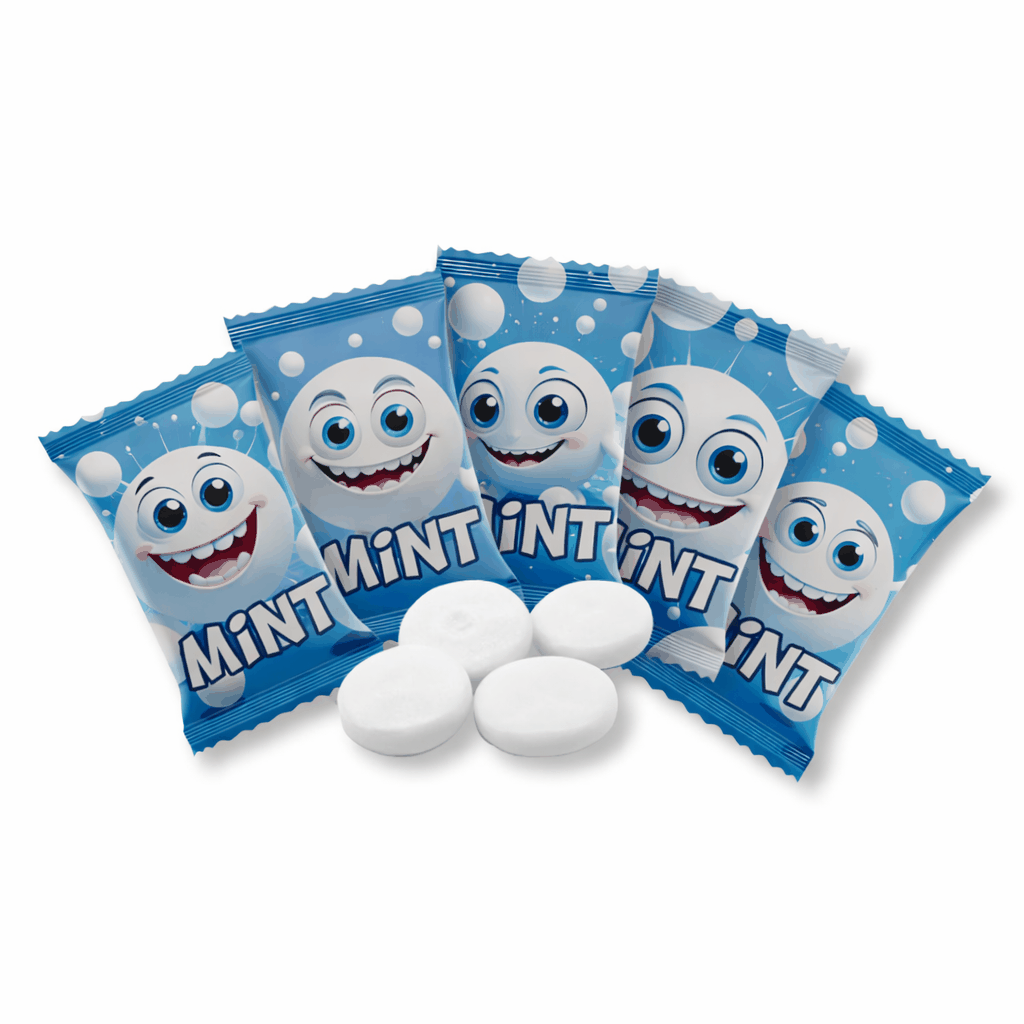 Krottis 200 x Kaugummi "Mint" 600g Elektroniktrade Switzerland