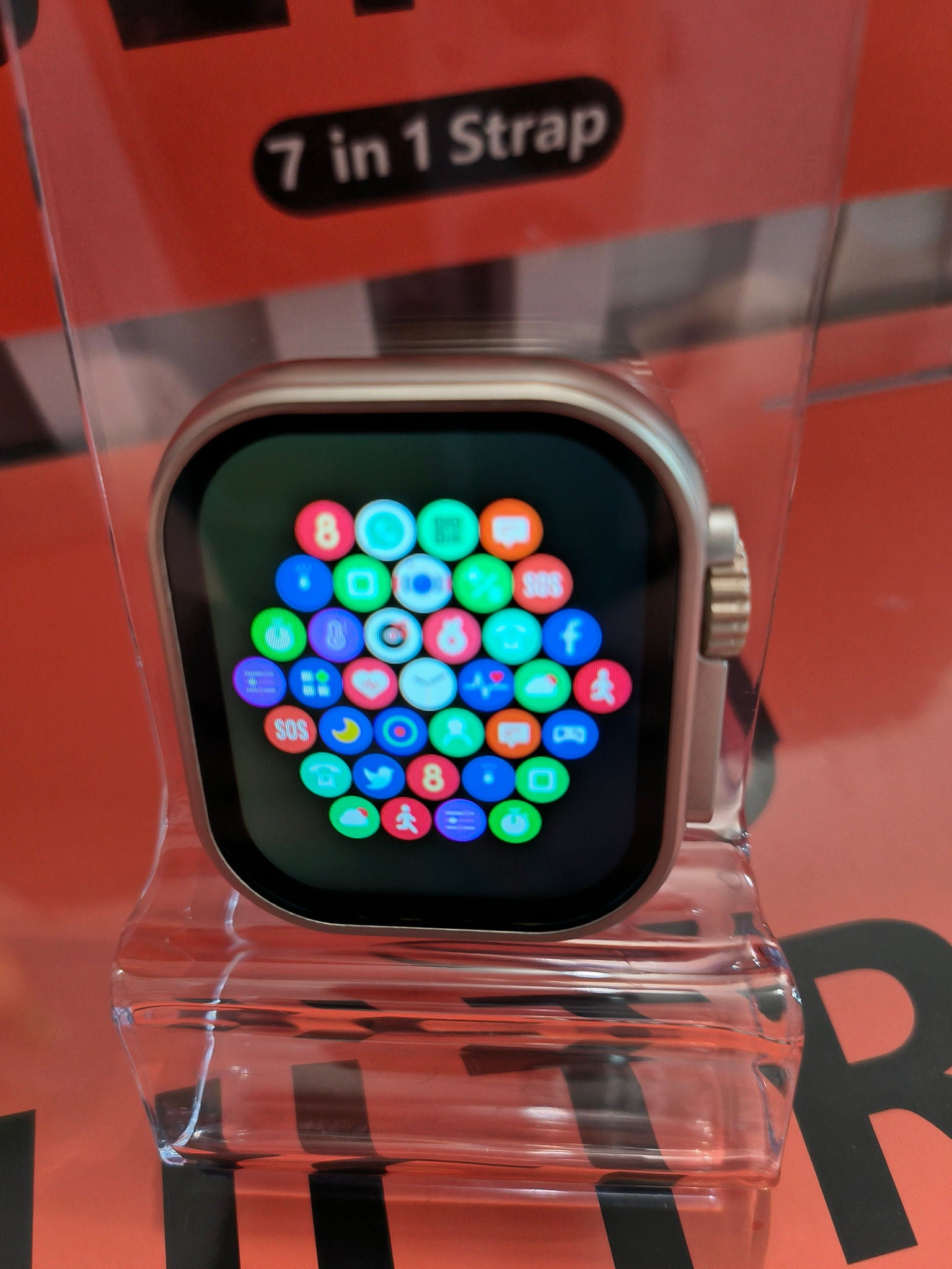 Laxasfit Smartwatch Ultra Geschenk Set 7 In 1  + Uhr & Wireless Ladegerät inkl. Bänder Elektroniktrade Switzerland