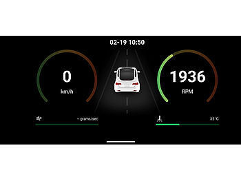 Lescars Lescars OBD2-Adapter mit KI-gestützter Fehlerdiagnose, App für iOS und Android elektroniktrade Switzerland